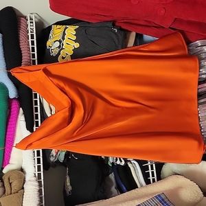 Abercrombie&Fitch orange satin mini dress